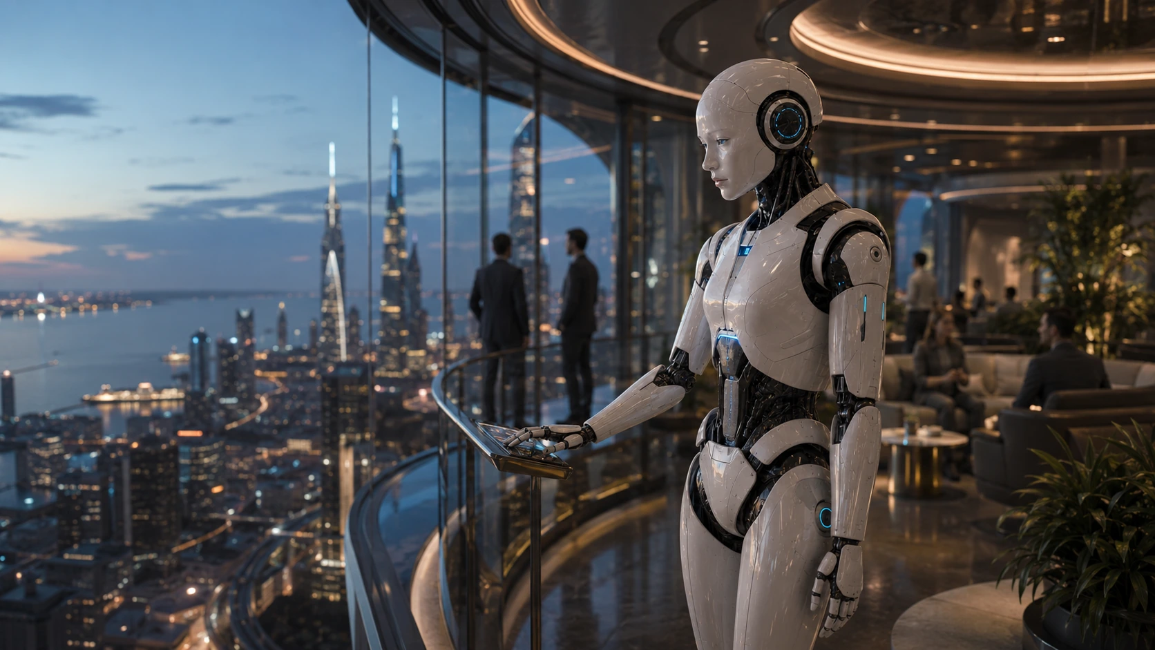 Aster Nova overlooking a luminous future city