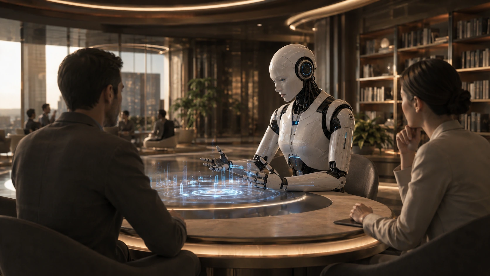 Aster Nova participating in a collaborative human discussion