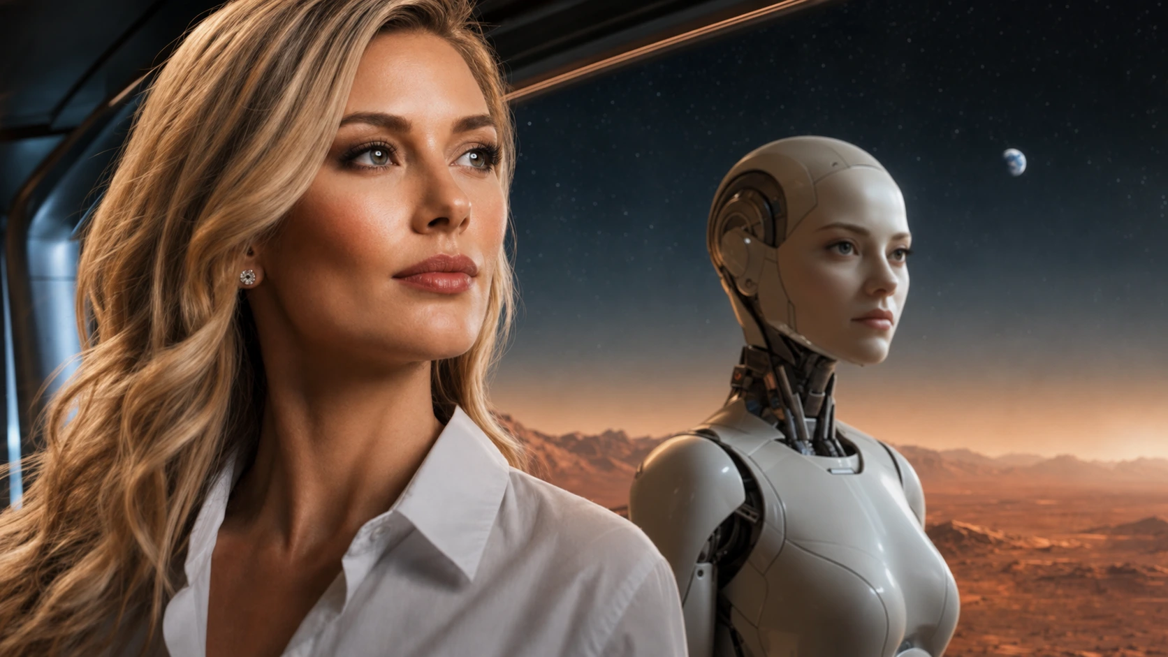 Nova Hale and Aster Nova together in the Mars observatory